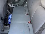 the back seats of a car are empty and the passenger seat is empty