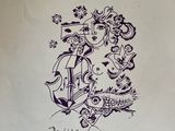 a picture of a drawing on a piece of paper