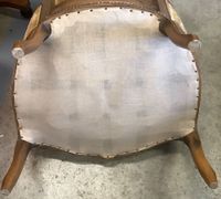 Paire de fauteuil type bergère à coussins, style Louis XV. (photo 5)
