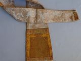 an image of a scarf with a picture of a woman on it