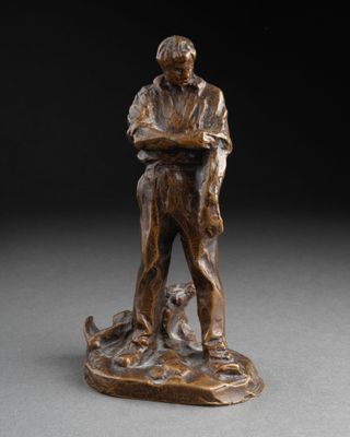 Aimé-Jules DALOU (1838-1902). Travailleurs au repos Épreuve …