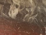 a close up of a piece of wood that has been scratched