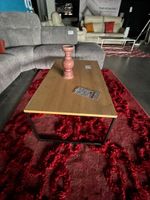 Canapé d'angle en tissu gris MALI (une assise abîmée à la co… (photo 3)