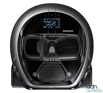 a darth vader helmet with glasses on it