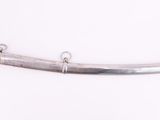 an old sword with a gold handle on a white background
