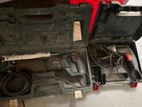 un ensemble d'outillage électroportatif usagé dont une visse…