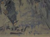 a painting of a man holding a knife in his hand