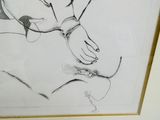 dessin d'une femme tenant un bébé dans ses bras