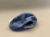 the hat is blue and white with a disney logo on it