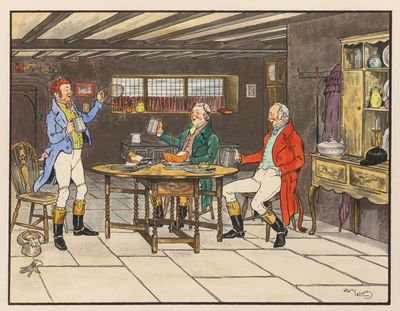 Harry Eliott (1882-1959) - Le retour de chasse en Angleterre…