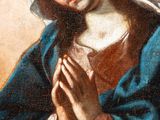 an image of a painting of a woman with her hands together
