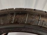 the tire tread of a motorcycle is shown with numbers on it