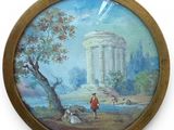a picture of a painting on the wall of a room