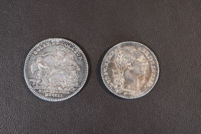 2 médailles argent L XVI 17g40