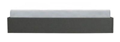grey and white business card holder on a white background