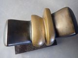 a close up of a metal object on a table