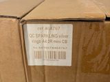 a cardboard box that has a label on it