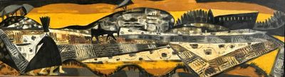 JACQUELINE GILSON (1912-1991), « Maison noire à Samil, Espag…