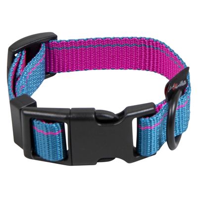 JACK & VANILLA - Collier ajustable Stripe - Bleu et Rose - T…