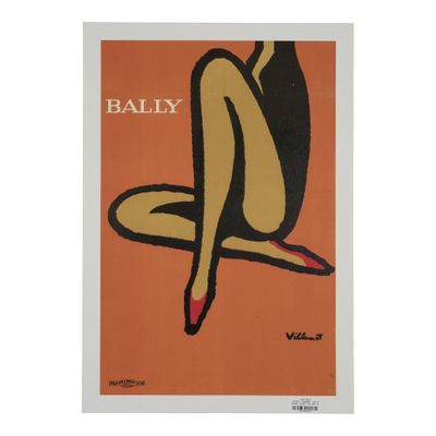 a poster of a woman sitting on the ground with her legs crossed