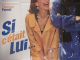 une affiche représentant un homme et une femme debout l'un à côté de l'autre