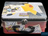 a pokemon tin box with a picture of a pikachu on it