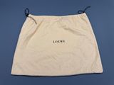 a white drawsack bag with the word loewe on it