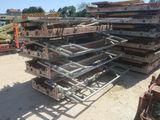 many pieces of metal that are stacked on top of each other