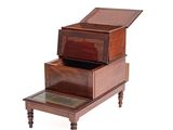 three wooden boxes stacked on top of each other