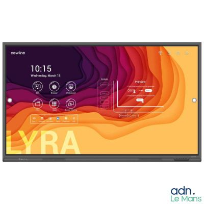 une télévision à écran plat avec un motif coloré à l'écran