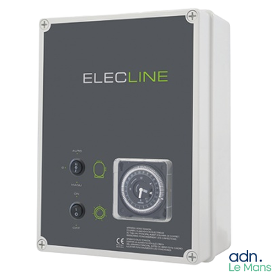 le panneau de commande électronique de la ligne électrique