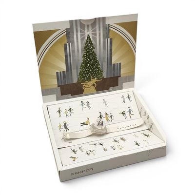 une carte de Noël avec une photo d'un sapin de Noël en arrière-plan