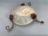 an image of a lamp that is on a table