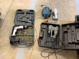 many tools in the case on the floor
