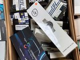 a box full of electronic equipment that is sitting on the floor