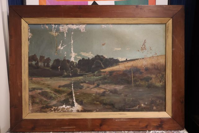 Ernest HAREUX (1847-1909) « Paysage Creusois. Huile sur toile. Si...