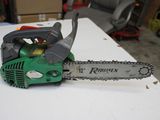 a chainsaw that is sitting on a table