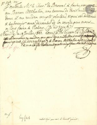 LOUIS-PHILIPPE (1773-1850). 6 P.A.S. « Louis Philippe D’Orlé…