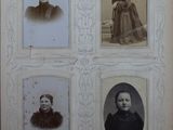 an old photo of a group of women in dresses and hats