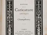 an old book with black and white illustrations of people and animals