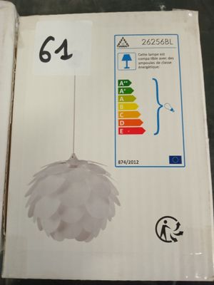 @@@ 4 suspensions PP blanc ref 26255 BL - NEUF EN CARTON - V…