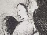 an image of a drawing of a woman holding a child