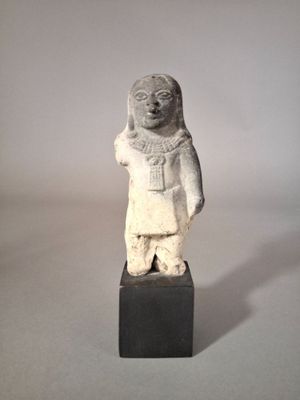 an image of a statue of a woman with a scarf on her head