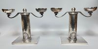 10803-1 / N2 / Jean Després (1889-1980) paire de candélabres…