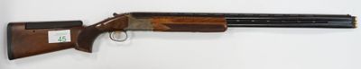 rifle mounted on a wall with a key in it