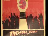 indiana joe movie poster with hand holding a burning heart