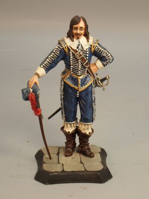 Figurines d'artistes - Ancien régime, 90 mm, Athos saluant.