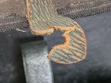 a close up of a piece of fabric with a butterfly on it