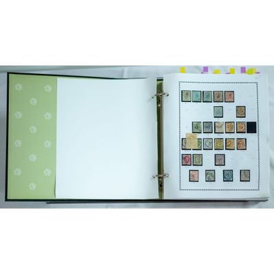 a picture of a book with stamps on it