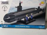 a box of legos with a submarine on it